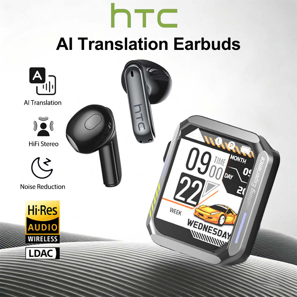 Headphones - HTC製ゲーミングBluetoothヘッドホン（マイク付き）、リアルタイム翻訳機能搭載、低遅延、高音質、ワイヤレスイヤホン NE94