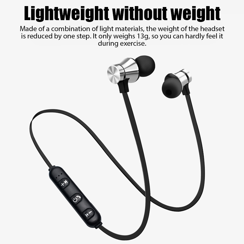 Magnetic Neckband Sports Earphones - XT11 Bluetooth 4.2 ワイヤレスイヤホンスポーツヘッドセット防水イヤホンネックバンド磁気ヘッドフォンマイク付き Samrtphones