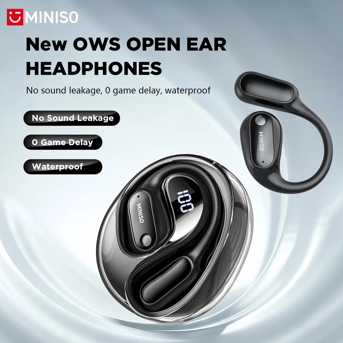 MINISO MS190 リアルタイムAI音声翻訳イヤホン。 - Headphones のレビューと価格