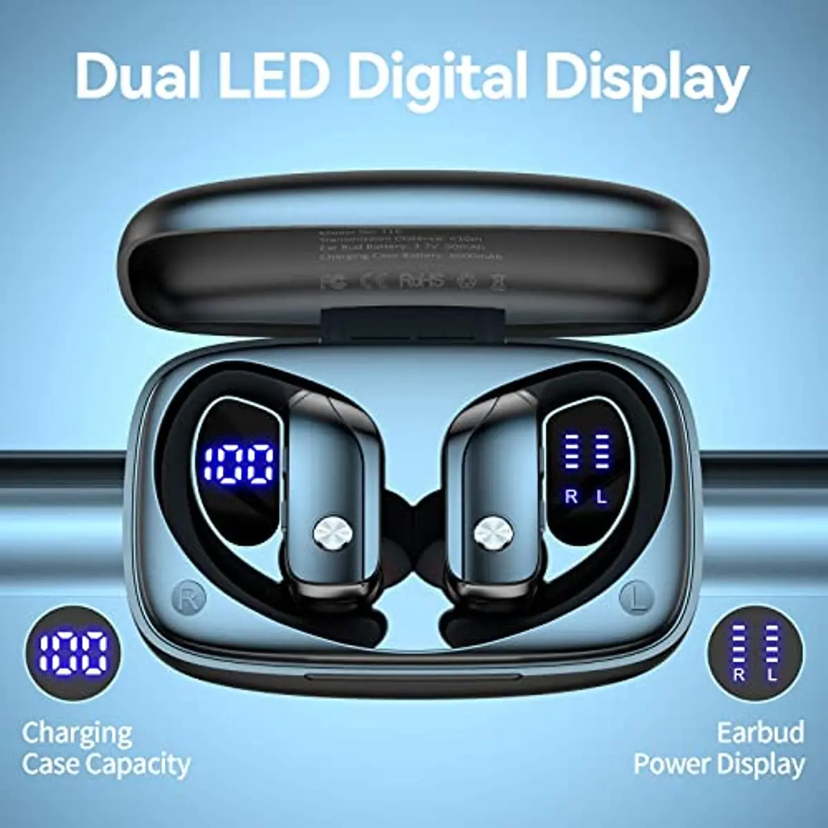 ワイヤレスイヤホン Bluetooth ヘッドフォン 48  - Anc Wireless Over Ear Headphones のレビューと価格